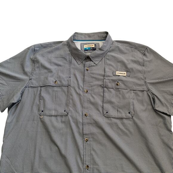 Magellan Men's Size 4XL Fish Gear Angler Fit Button Down Short Sleeve Shirt - Picture 14 of 16
